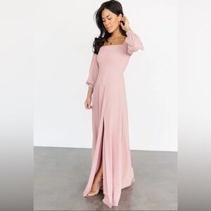 Baltic Born, NWT, Giselle Maxi Dress in blush color, size-Medium